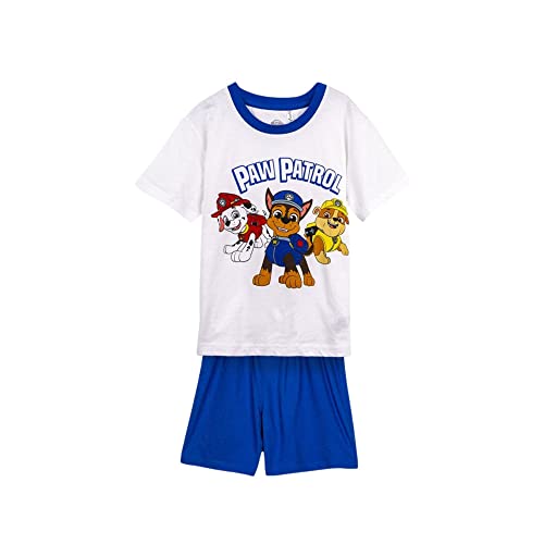 CERDÁ LIFE'S LITTLE MOMENTS Unisex Baby Schlafanzug für Kinder Paw Patrol Sommerpyjama für Jungen, weiß und blau, 6 Jahre von CERDÁ LIFE'S LITTLE MOMENTS