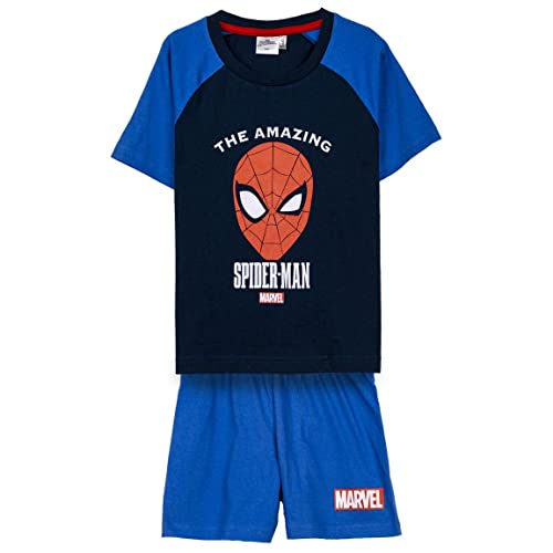 CERDÁ LIFE'S LITTLE MOMENTS Unisex Baby Schlafanzug für Kinder Spiderman Sommerpyjama für Jungen, grau und rot, 7 Jahre von CERDÁ LIFE'S LITTLE MOMENTS