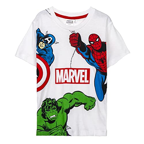 CERDÁ LIFE'S LITTLE MOMENTS Unisex-Kids Avengers T-Shirt für Kinder, Mehrfarbig, 8 Jahre von CERDÁ LIFE'S LITTLE MOMENTS