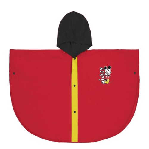 CERDÁ LIFE'S LITTLE MOMENTS Unisex Kids Mickey Mouse Regenponcho für Kinder Waterproof, Rot, 5-6 Jahre von CERDÁ LIFE'S LITTLE MOMENTS