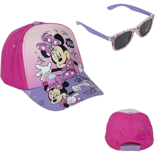CERDÁ LIFE'S LITTLE MOMENTS Unisex Kids Minnie Mouse Sonnenbrille und Hut Set Sunglasses, Multicolor, Standard von CERDÁ LIFE'S LITTLE MOMENTS