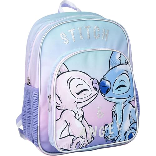 CERDÁ LIFE'S LITTLE MOMENTS Unisex Kids Schule MEDIUM 38 cm Stitch Rucksack, Purple von CERDÁ LIFE'S LITTLE MOMENTS
