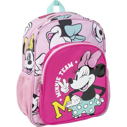 CERDÁ LIFE'S LITTLE MOMENTS Unisex Kids Schule MITTEL 38 cm Minnie Rucksack, PINK von CERDÁ LIFE'S LITTLE MOMENTS