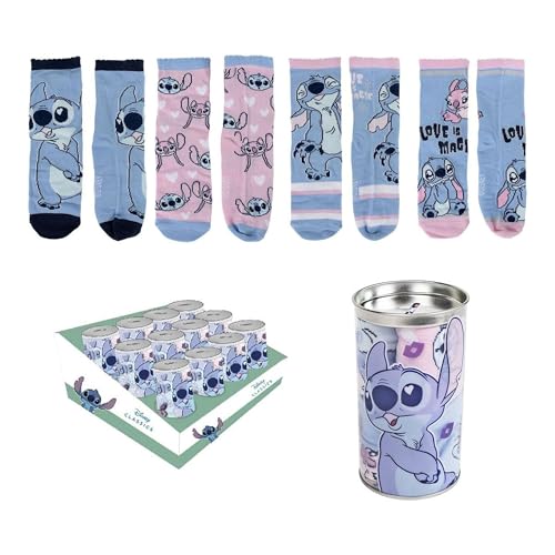 CERDÁ LIFE'S LITTLE MOMENTS Unisex Kinder/Erwachsene Calcetines Socken, Stitch, 27-30 von CERDÁ LIFE'S LITTLE MOMENTS