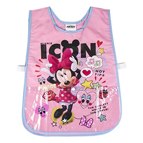 CERDÁ LIFE'S LITTLE MOMENTS Unisex-Kinder 2200006540 Minnie wasserdichte Schürze-Offizielle Disney Lizenz, Rosa, Einheitsgröße von CERDÁ LIFE'S LITTLE MOMENTS