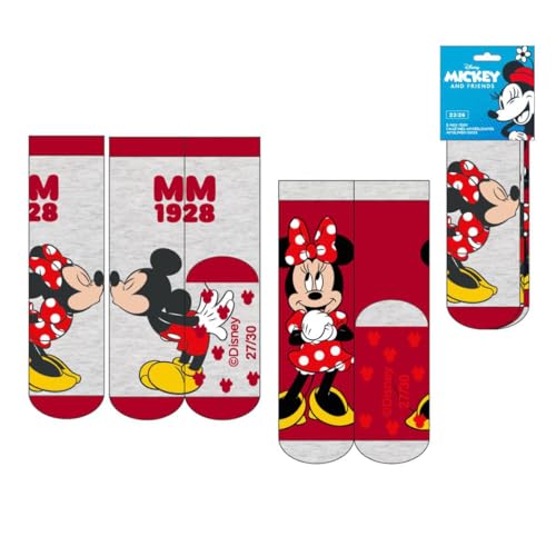 CERDÁ LIFE'S LITTLE MOMENTS Unisex Kinder Antideslizante Minnie Diseño Cómodo Y Seguro | Calcetines Cómodos para Niños rutschfeste Socken Applikationen, 31-34 (2er Pack) von CERDÁ LIFE'S LITTLE MOMENTS