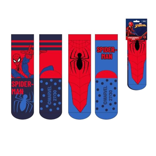 CERDÁ LIFE'S LITTLE MOMENTS Rutschfestes Design | Spiderman-Socken mit bequemen Applikationen (2 Stück) Unisex Kinder, Spiderman, 31-34 von CERDÁ LIFE'S LITTLE MOMENTS
