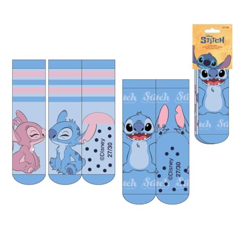 CERDÁ LIFE'S LITTLE MOMENTS Unisex Kinder Antideslizante Stitch Diseño Cómodo Y Seguro | Calcetines Cómodos para Niños rutschfeste Socken Applikationen, 31-34 (2er Pack) von CERDÁ LIFE'S LITTLE MOMENTS