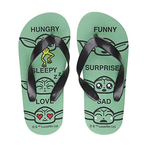 CERDÁ LIFE'S LITTLE MOMENTS Unisex Kinder Chanclas The Mandalorian Grogu Star Wars-Flip-Flops, Grün Und Schwarz, 34 EU von CERDÁ LIFE'S LITTLE MOMENTS