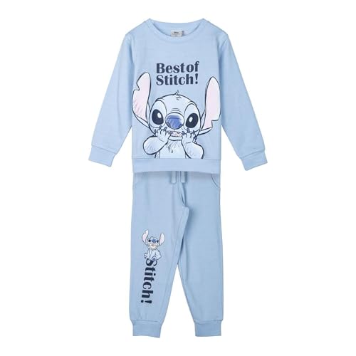CERDÁ LIFE'S LITTLE MOMENTS Unisex Kinder Chándal Infantil Stitch de Algodón Tacto Extrasuave Sweatshirt, Hellblau, 6 Jahre von CERDÁ LIFE'S LITTLE MOMENTS