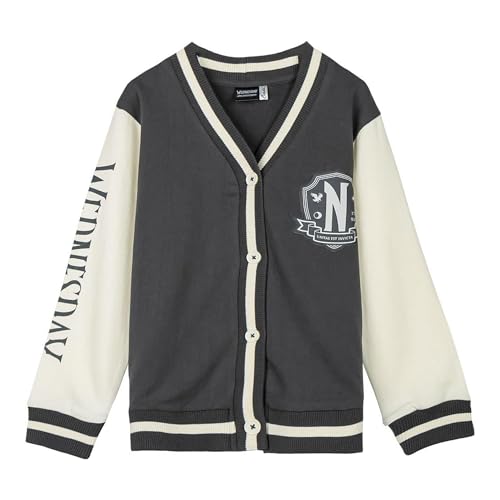 CERDÁ LIFE'S LITTLE MOMENTS Unisex Kinder Chaqueta Cotton Brushed Baseball Wednesday Pullover, Dunkelgrau (Dark Gray), 14 Años von CERDÁ LIFE'S LITTLE MOMENTS