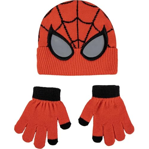 CERDÁ LIFE'S LITTLE MOMENTS Unisex Kinder Gorro Y Guantes Spiderman Suaves Y Licencia Oficial-Ropa Térmica Infantil Ideal Frío 2-teiliges Set, Einheitsgröße (2er Pack) von CERDÁ LIFE'S LITTLE MOMENTS