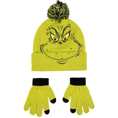 CERDÁ LIFE'S LITTLE MOMENTS Unisex Kinder Gorro Y Guantes The Grinch Suaves Y Licencia Oficial-Ropa Térmica Infantil Ideal Frío 2-teiliges Set, Einheitsgröße (2er Pack) von CERDÁ LIFE'S LITTLE MOMENTS