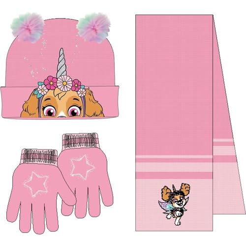 CERDÁ LIFE'S LITTLE MOMENTS Unisex Kinder Infantil Gorro, Guantes Y Bufanda Paw Patrol Invierno-Conjunto Térmico Niños Y Niñas, Ideal Frío Set mit 3 Schal, Einheitsgröße (3er Pack) von CERDÁ LIFE'S LITTLE MOMENTS