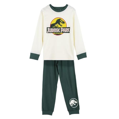 CERDÁ LIFE'S LITTLE MOMENTS Unisex Kinder Jurassic Park Winter-Pyjama Pyjamaset, Grün und Beige, 8 Jahre von CERDÁ LIFE'S LITTLE MOMENTS