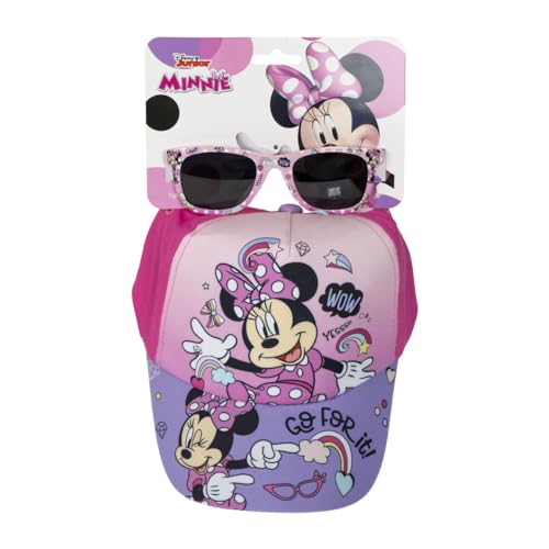 CERDÁ LIFE'S LITTLE MOMENTS Unisex Kinder Minnie Mouse Mütze Set Sonnenbrille, bunt, Estándar von CERDÁ LIFE'S LITTLE MOMENTS