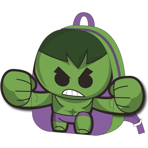 CERDÁ LIFE'S LITTLE MOMENTS Unisex Kinder Mochila Guarderia Personaje Peluche Avengers Hulk Medidas 18.0x22.0x4.0 cm para Niñ@s Pequeños Rucksack, Modell: 6 von CERDÁ LIFE'S LITTLE MOMENTS