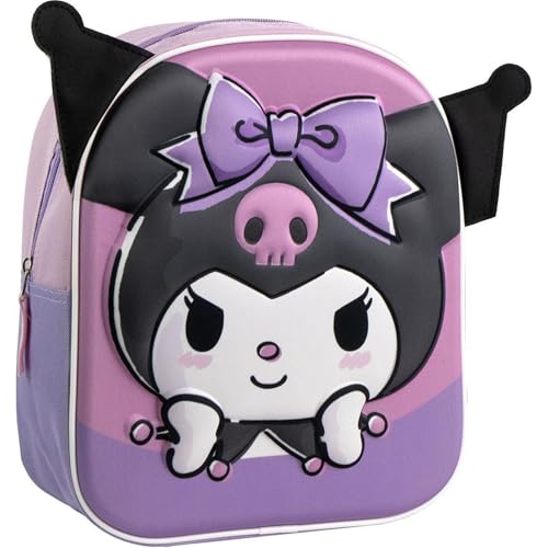 CERDÁ LIFE'S LITTLE MOMENTS Unisex Kinder Mochila Infantil 3D Aplicaciones Hello Kitty Kuromi Medidas 22.0x27.0x10.0 cm para Niñ@s Rucksack, Modell: 31 cm von CERDÁ LIFE'S LITTLE MOMENTS