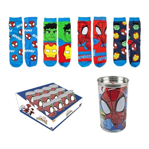 Pack von 4 Kinder-Socken mit Spidey-Design von CERDÁ LIFE'S LITTLE MOMENTS