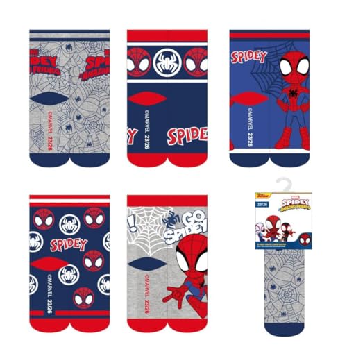 CERDÁ LIFE'S LITTLE MOMENTS Unisex Kinder Pack Niño Spidey Diseño Cómodo Y Seguro | Calcetines Cómodos para Niños Kindersocken, 31-34 (5er von CERDÁ LIFE'S LITTLE MOMENTS
