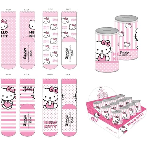 CERDÁ LIFE'S LITTLE MOMENTS Unisex Kinder Pack Piezas Hello Kitty Diseño Cómodo Y Seguro | Calcetines Cómodos para Niños Socken, 4 Stück, 27-30 (4er von CERDÁ LIFE'S LITTLE MOMENTS