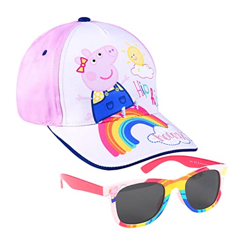 CERDÁ LIFE'S LITTLE MOMENTS Unisex-Kinder Set Gorra + gafas sol Peppa Pig Sonnenbrille, Multicolore, One Size von CERDÁ LIFE'S LITTLE MOMENTS