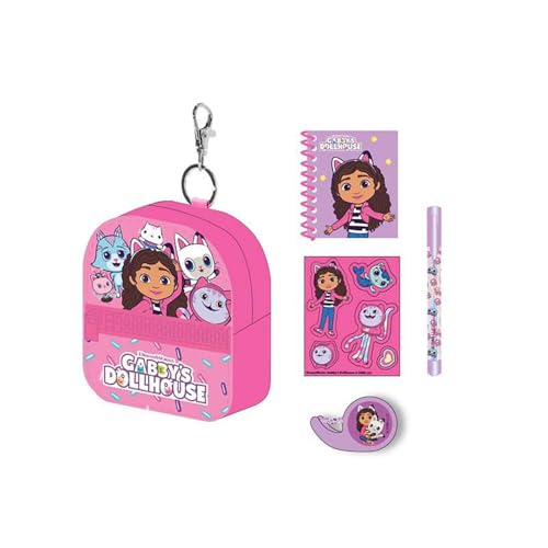 CERDÁ LIFE'S LITTLE MOMENTS Unisex Kinder Set de Papelería Minimochila Gabby´s Dollhouse Medidas 19.5x22.5x4.5 cm para Niñ@s Rucksack, Modell: 26 cm von CERDÁ LIFE'S LITTLE MOMENTS