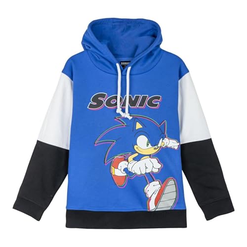 CERDÁ LIFE'S LITTLE MOMENTS Unisex Kinder Sudadera Con Capucha Cotton Brushed Sonic Sweatshirt mit Kapuze, blau, 6 Jahre von CERDÁ LIFE'S LITTLE MOMENTS