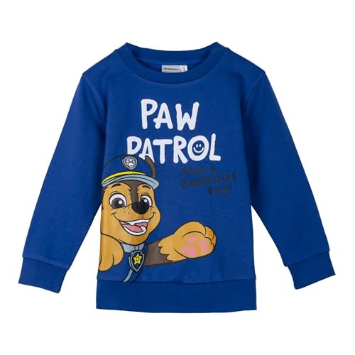 CERDÁ LIFE'S LITTLE MOMENTS Unisex Kinder Sudadera Cotton Brushed Paw Patrol Sweatshirt, blau, 4 Jahre von CERDÁ LIFE'S LITTLE MOMENTS