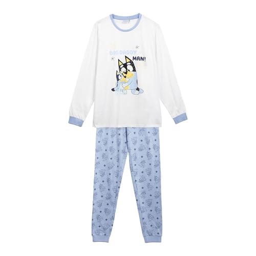 CERDÁ LIFE'S LITTLE MOMENTS Unisex Largo Single Jersey Fleece de Conjunto Suave-Pijama Bluey Exclusivo Pyjamaset, blau, XXL von CERDÁ LIFE'S LITTLE MOMENTS