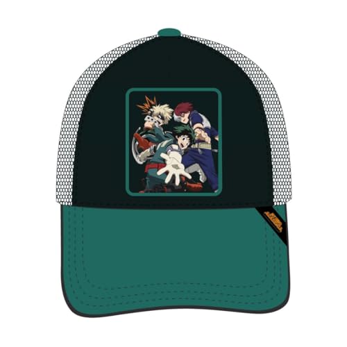 CERDÁ LIFE'S LITTLE MOMENTS Unisex My Hero Academia gebogenem Visier Cap, Grün/Schwarz, 58 cm von CERDÁ LIFE'S LITTLE MOMENTS