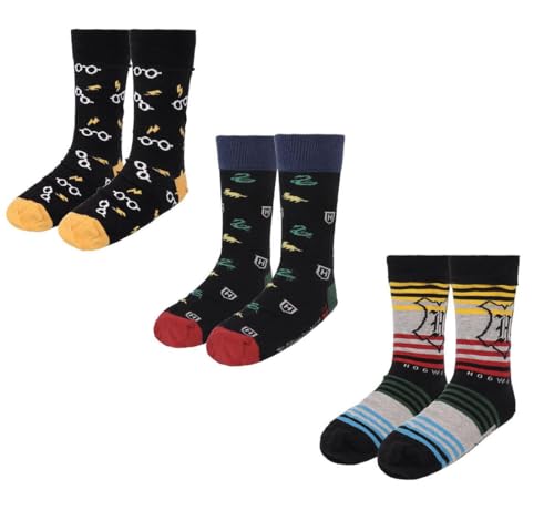 CERDÁ LIFE'S LITTLE MOMENTS Unisex Pack Calcetines 3 Piezas Harry Potter Socken, bunt, 38-45 von CERDÁ LIFE'S LITTLE MOMENTS
