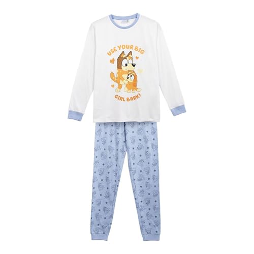 CERDÁ LIFE'S LITTLE MOMENTS Unisex Pijama Largo Single Jersey Bluey Pyjamaset, blau, L von CERDÁ LIFE'S LITTLE MOMENTS