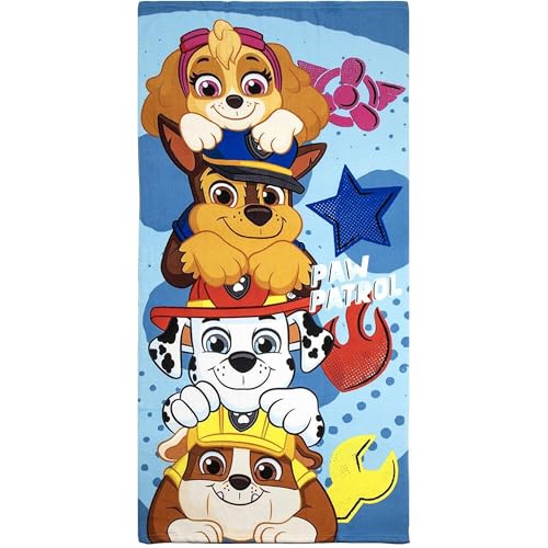 CERDÁ LIFE'S LITTLE MOMENTS Unisex Poncho mit Kapuze und offiziellem Design, Strand-Badeaccessoire Kinder, schnelltrocknend abenteuerlicher Baseballkappe, Toalla Paw Patrol, Einheitsgröße von CERDÁ LIFE'S LITTLE MOMENTS