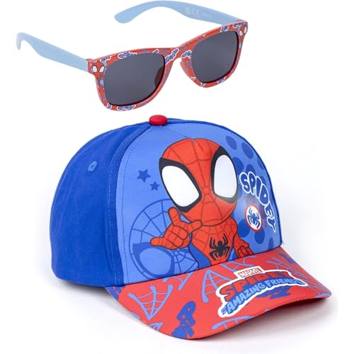 Spiderman-Kappe und -Brille, Unisex, für Kinder, originelles Design, verstellbar und leicht, ideal für den Sommer und als Sonnenschutz von CERDÁ LIFE'S LITTLE MOMENTS