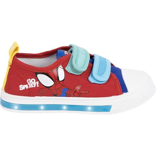 CERDÁ LIFE'S LITTLE MOMENTS Unisex Zapatillas Casual Con Led Spidey Rojo Sneaker, Mehrfarbig, Medium von CERDÁ LIFE'S LITTLE MOMENTS