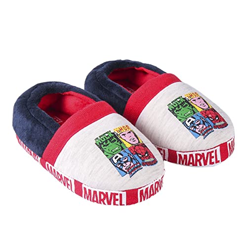 CERDÁ LIFE'S LITTLE MOMENTS Winter Geschlossene Kinder Jungen von The Avengers-rutschfeste TPR Sohle und Gepolsterte Brandsohle Hausschuh, Grau, 32 EU von CERDÁ LIFE'S LITTLE MOMENTS