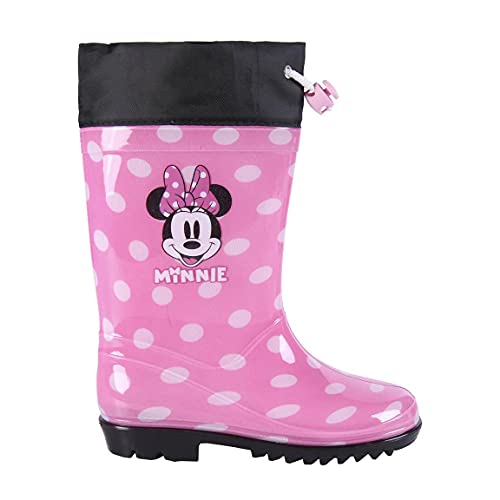 CERDÁ LIFE'S LITTLE MOMENTS Winterstiefel Mädchen mit verstellbarem Stopper für optimale Anpassung | wasserdichte Winter Gummistiefel Kinder von Minnie Mouse-Offizielle Disney Lizenz, Rosa, 30 EU von CERDÁ LIFE'S LITTLE MOMENTS
