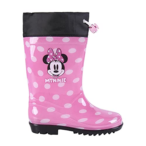 CERDÁ LIFE'S LITTLE MOMENTS Winterstiefel Mädchen mit verstellbarem Stopper für optimale Anpassung | wasserdichte Winter Gummistiefel Kinder von Minnie Mouse-Offizielle Disney Lizenz, Rosa, 31 EU von CERDÁ LIFE'S LITTLE MOMENTS