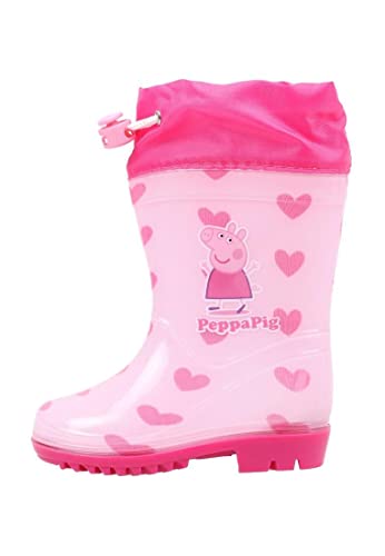 CERDÁ LIFE'S LITTLE MOMENTS Winterstiefel Mädchen mit verstellbarem Stopper für optimale Anpassung | wasserdichte Winter Gummistiefel Kinder von Peppa Wutz-Offizielle Nickelodeon Lizenz, Rosa, 28 EU von CERDÁ LIFE'S LITTLE MOMENTS