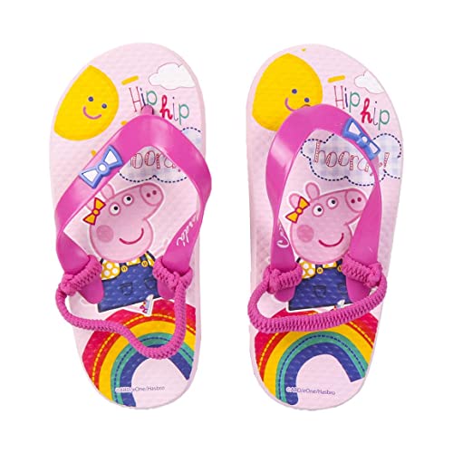 CERDÁ LIFE'S LITTLE MOMENTS Zehentrenner Mädchen mit hochwertigen Motiven von Peppa Wutz Bedruckt | Sandalen Sommer mit Eva Sohle-Offizielle Lizenz Hasbro, Rosa, 28 EU von CERDÁ LIFE'S LITTLE MOMENTS