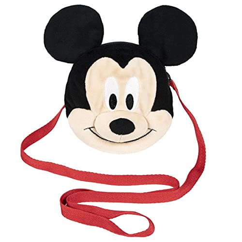 CERDÁ LIFE'S LITTLE MOMENTS - Disney Mickey Mouse Umhängetasche Mädchen | Plüsch Schulter Rucksack Kinder - Offizielle Disney Lizenz, Farbig, Einheitsgröße von CERDÁ LIFE'S LITTLE MOMENTS