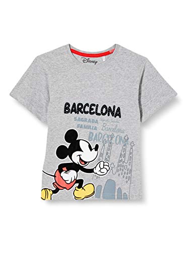 Cerdá Jungen Camiseta Manga Corta Mickey T-Shirt, Grau (Gris C13), 5 Jahre (Herstellergröße: 5) von CERDÁ LIFE'S LITTLE MOMENTS