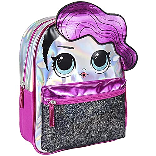 Cerdá - LOL Surprise Metallisch Glänzender Mädchen Rucksack Kinder | Kinder Rucksack mit Glitzer - Offiziell Lizenzierte LOL Surprise von CERDÁ LIFE'S LITTLE MOMENTS