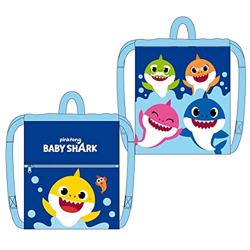 Cerdá - Mochila Saco de Baby Shark - Licencia Oficial Nickelodeon Azul von CERDÁ LIFE'S LITTLE MOMENTS