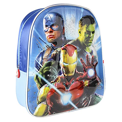 Cerdá Unisex-Kinder Mochila Infantil Metalizada Avengers Metallic Premium 3D Kinderrucksack, Mehrfarbig, 26.0 x 31.0 x 10.0 cm von CERDÁ LIFE'S LITTLE MOMENTS