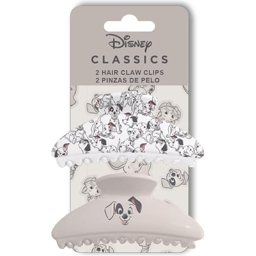 Disney 101 Dalmatiner große Haarspangen | Set mit 2 Klauen im klassischen Design, ideal für langes oder dickes Haar für Mädchen von CERDÁ LIFE'S LITTLE MOMENTS