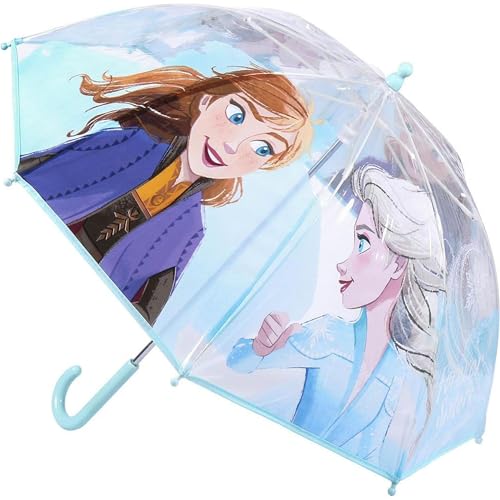 Disney Regenschirm für Kinder mit Frozen, Mickey, Minnie und Stitch – Kinderschirm wind- und wasserfest mit buntem Design und ergonomischem Griff von CERDÁ LIFE'S LITTLE MOMENTS