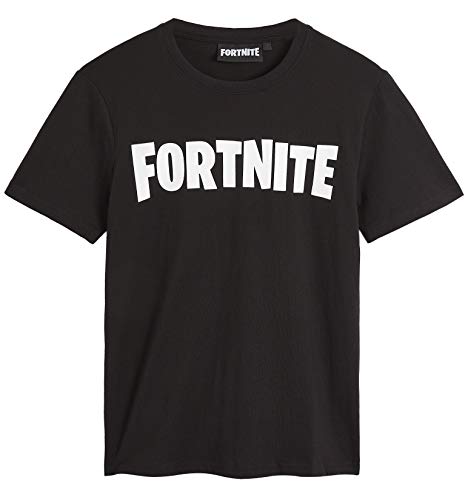 Fortnite Jungen Camiseta Corta T-Shirt , Schwarz (Negro C02), 10 Jahre (Herstellergröße: 10A) von CERDÁ LIFE'S LITTLE MOMENTS