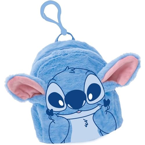 Geldbörse aus Plüsch Stitch – Geldbörse für Kinder mit Stitch-Design aus gepolstertem Plüsch, Reißverschluss und Format ideal zur Aufbewahrung von Münzen, Schlüsseln oder kleinen Schätzen im von CERDÁ LIFE'S LITTLE MOMENTS